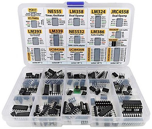 XL IC CHIP ASSORTMENT Opamp Oscillator Pwm PC817 NE555 LM358 LM324 150 Pcs 