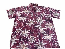 Vintage Reyn Spooner Pullover Tiki Palm Hawaii Shirt Medium
