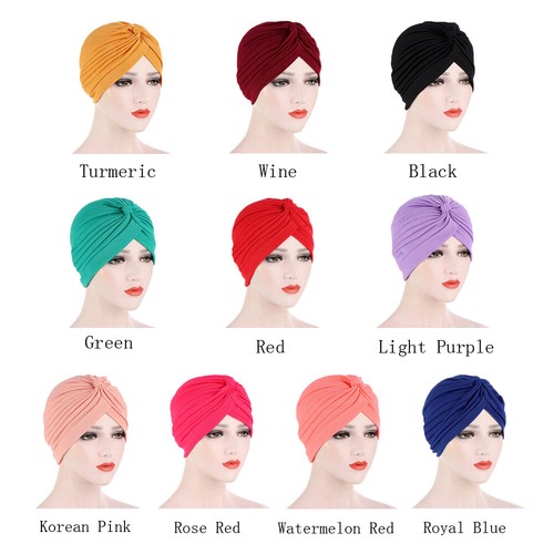Indian Beanie Women Muslim Hats Hair Loss Cancer Chemo Bonnet Caps Islamic Arab - Picture 3 of 78