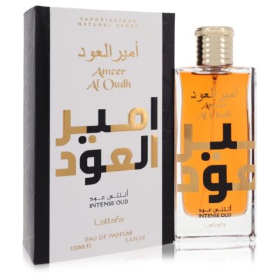 Ameer Al Oudh Intense Oud by Lattafa Eau De Parfum Spray (Unisex) 3.4 oz For Wom