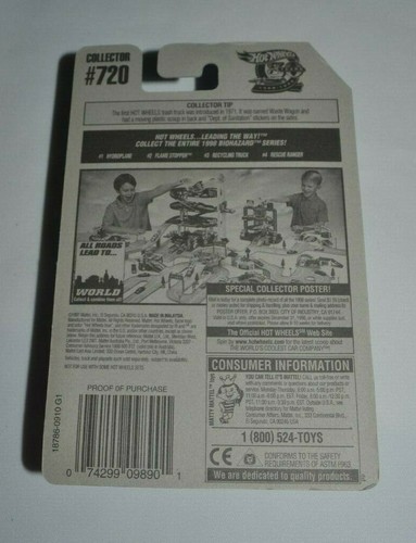 Hot Wheels 1998 Biohazard serie 4 de 4 - Rescue Ranger negro - Imagen 6 de 6