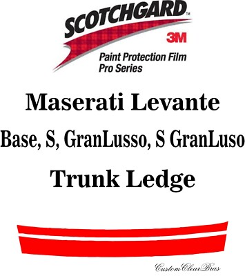 3M Scotchgard Paint Protection Pro Series 2019 2020 2021 2022 Maserati Levante