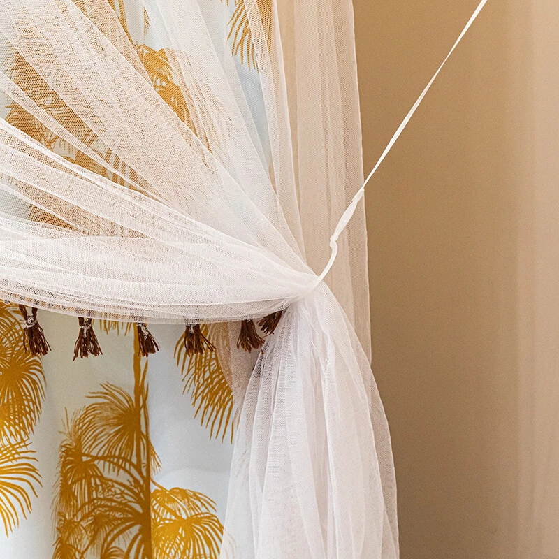 Doule Layers Mosquito Net Light Shading Cloth Sheers Stainless Steel Tubes New - Image 4 of 4