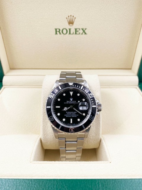 Rolex Submariner Date Men's Black Watch 