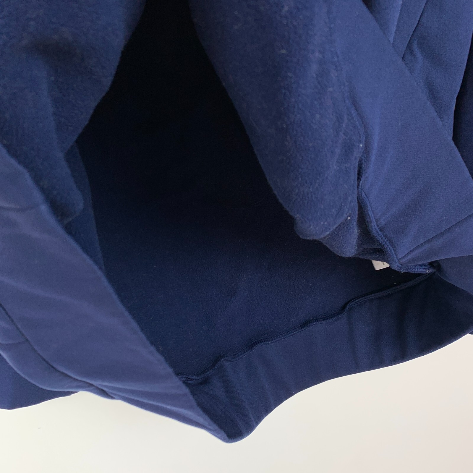 Nike Blank Solid Navy Blue Drawstring Hoodie Swea… - image 3