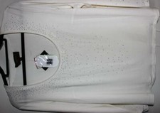 Pompöös design Harald Glöckler Shirt 46 Elfenbein NEU QVC Strasssteine