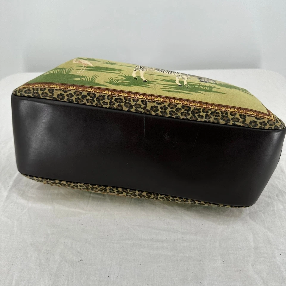 Bolso de mano safari St Johns Bay lentejuelas con cuentas cebra jirafa animal estampado cartera Foto 4 de 4