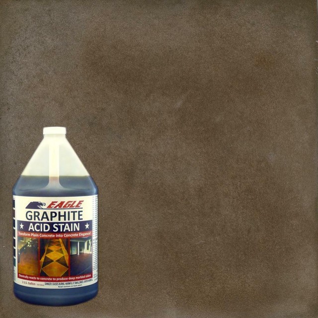 1 gallon Concrete Acid Stain Graphite Interior Exterior Floor Marbled