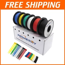 Versatile 14 Gauge Silicone Wiring Kit - 25ft Each of 6 Colors with Accessories