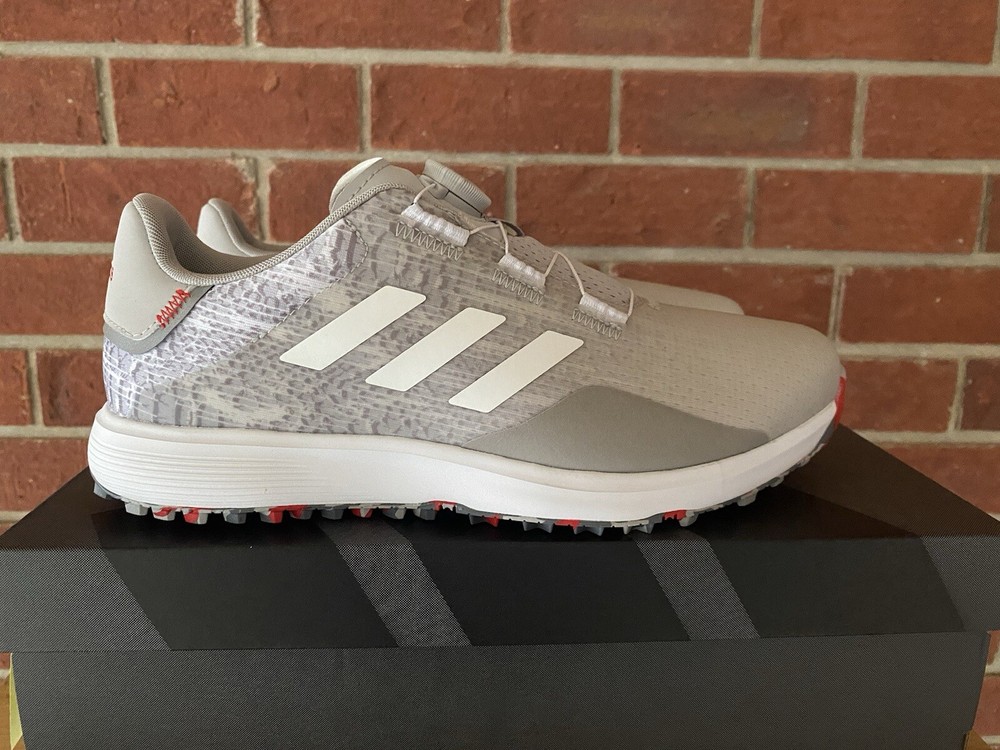 Adidas Golf S2G BOA Size 9.5 Mens Spikeless Grey Waterproof New Sneakers Shoes