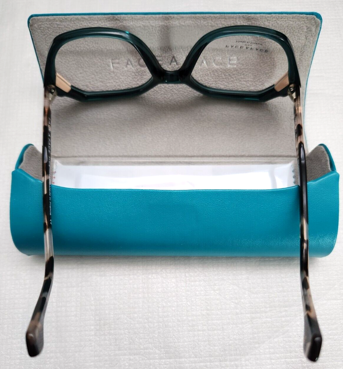 FACE & FACE ハンドメイド メガネ ブラウン・ブルー Face A Face Eyeglass Frame Gipse 2 52[]18-139 Col.2045 Green