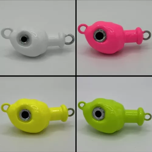 BULLHEAD MOJO JIG FOR PARACHUTE TROLLING RIG 2OZ - 8OZ WITH OR WITHOUT HOOKS