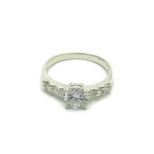 Stylish Genuine Sterling Silver Ring Solid 925 With Cubic Zirconia Handmade