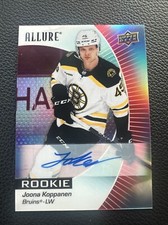 2023-24 UD ALLURE HOCKEY JOONA KOPPANEN RED RAINBOW AUTO ROOKIE #103 HJZ