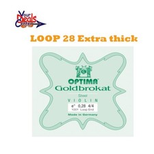 Lenzner Goldbrokat Violin E String 4/4 Loop Extra Thick 28