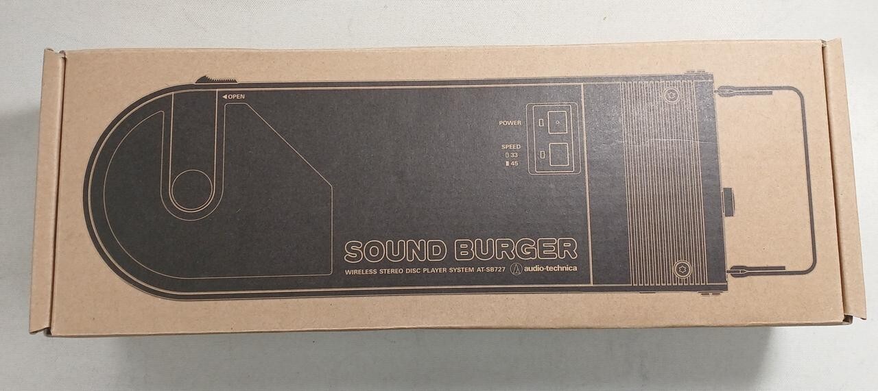 Audio Technica AT-SB727 Black Portable Turntable Sound Burger from Japan