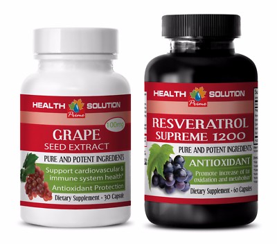 Male supplements - GRAPE SEED EXTRACT   RESVERATROL 1200 COMBO 2B - grape seed 