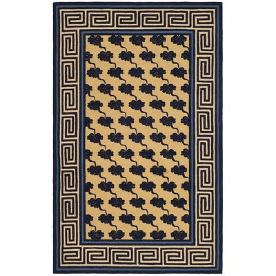 Safavieh Newport Beige / Blue Cotton Area Rug 8' 6 x 11' 6