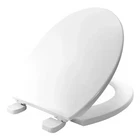 Bemis Kent Ultra-Fix Toilet Seat White with Adjustable Plastic Hinges -108065000