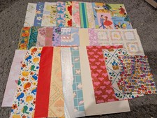 Lot Of Vintage And Modern Wrapping Paper For Junk Journals -NO Christmas 30 Pcs