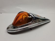 Vtg Do-ray 410 Truck Cab Clearance Metal Marker Light Amber Glass Lens Cabco
