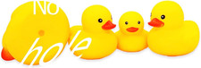 Rubber Duck No Hole, Mold Free Rubber Duckies without Hole, Waterproof Baby Bat