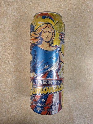 AriZona Liberty Lemonade Drink Can 22 oz. Big Can Brand New 250 Years  Limited