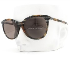 Burberry Sunglasses Crystal Classic Sand Brown Check Plaid B 4455 4163/73 w/case