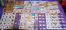 (MUST SEE!!!) World & US currency collection- 220 Coins & Paper