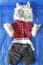 Build-a-Bear Workshop 2012 Limited Edition HALLOWEEN WEREWOLF 4pc Costume Outfit