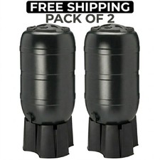 2 x 210L Water Butt Kit Water Tank Rain Barrel Garden Water Storage Set