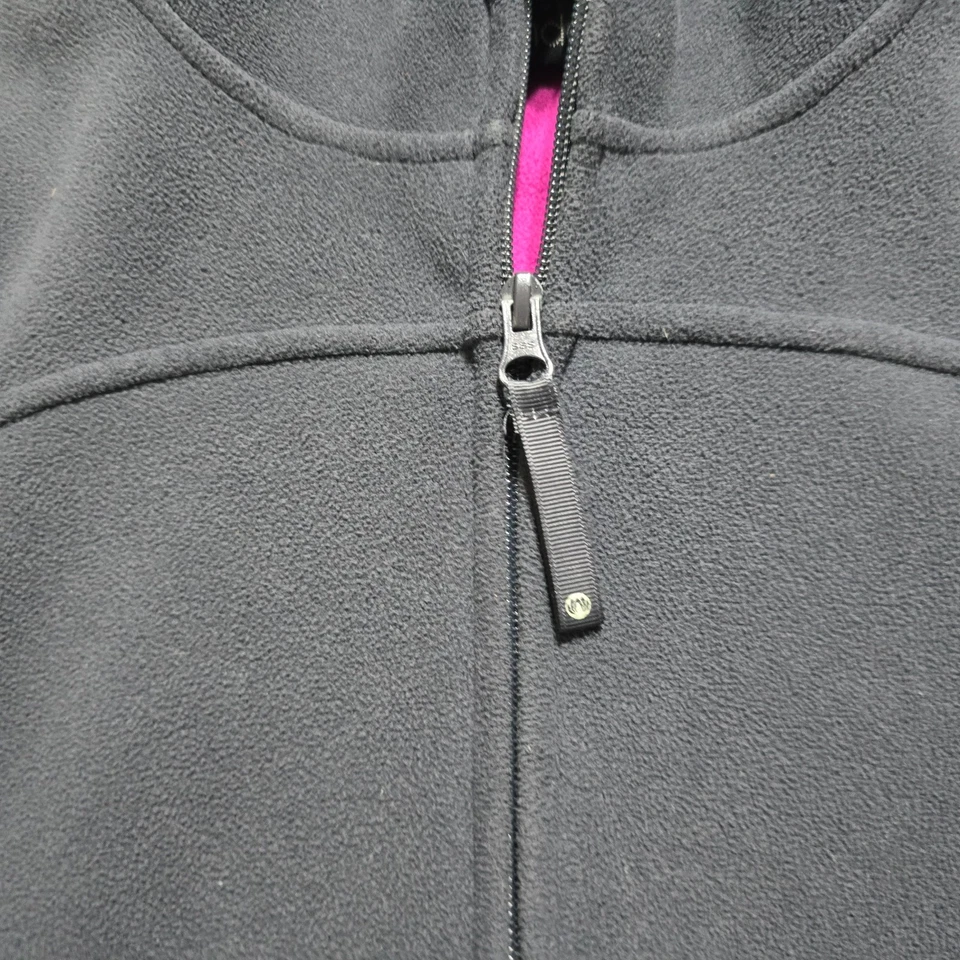 MONDETTA Sudadera con Capucha Cremallera Gris Chaqueta Polar Floral Bordada Pequeña Larga Foto 3 de 4