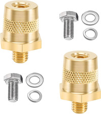 2 PCS Battery Terminal Connectors Set, Auto Battery Post Terminals Adapters /-