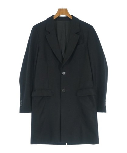 AMI, Ami Men's Wool Blend Chester Coat Black Size 46 Vintage Used B Condition