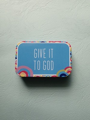 Prayer Box Give It To God Proverbs 31:25 NEW 4x2.5'' Pencil Paper