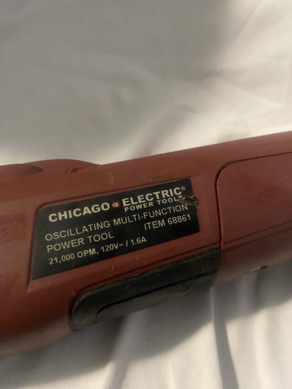 Chicago Electric Power Tools Oscillating Tool 68861 21,000 O