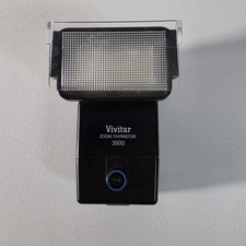 Vivitar Zoom Thyristor 3500 Shoe Mount Flash for Canon Minolta Cameras-Tested