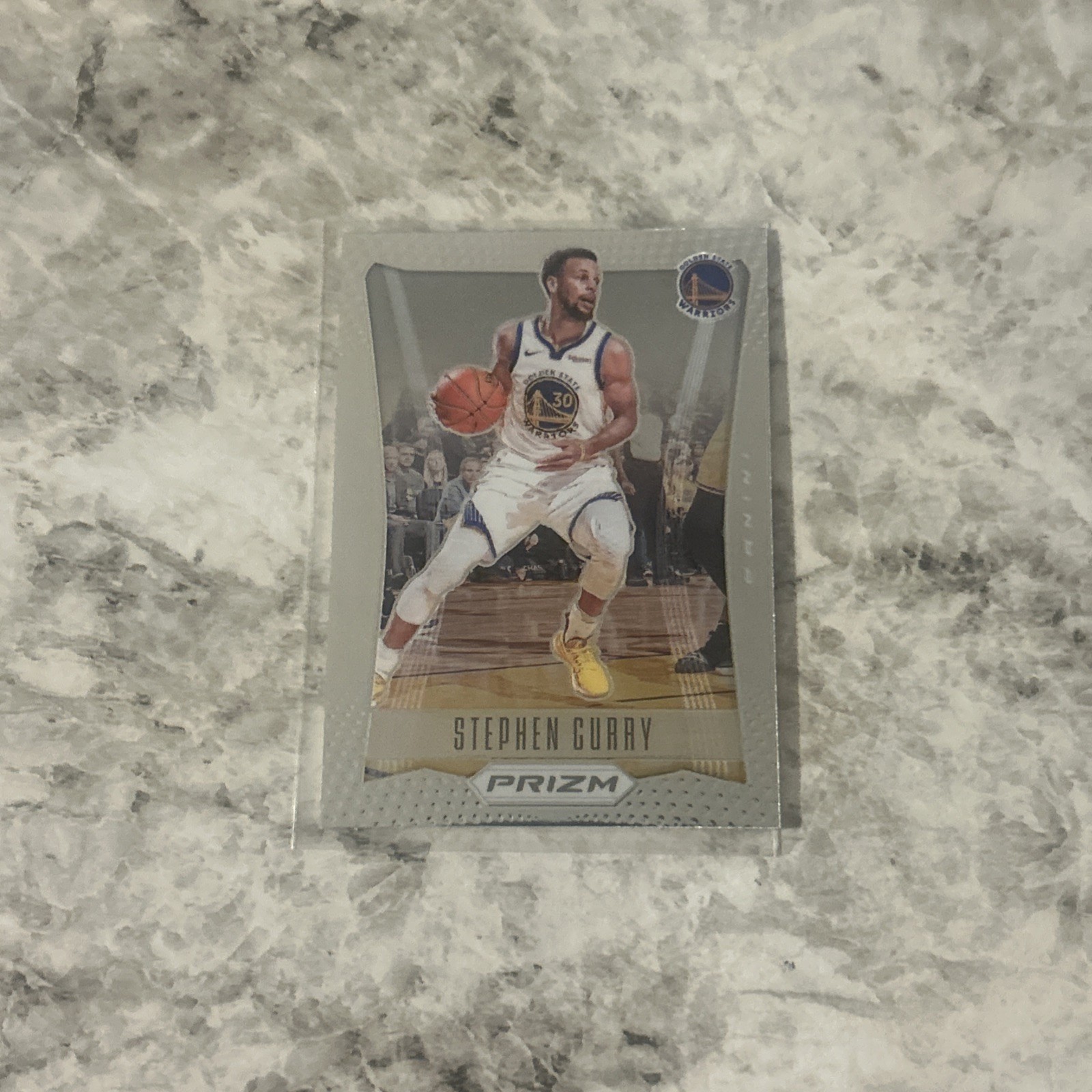 2020-21 Panini Prizm Stephen Curry Prizm Flashback #10 Golden State Warriors