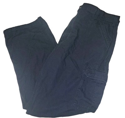 Carhartt Mens Blue Work Pants Dungaree Fit 42x32 Flame Resistant 