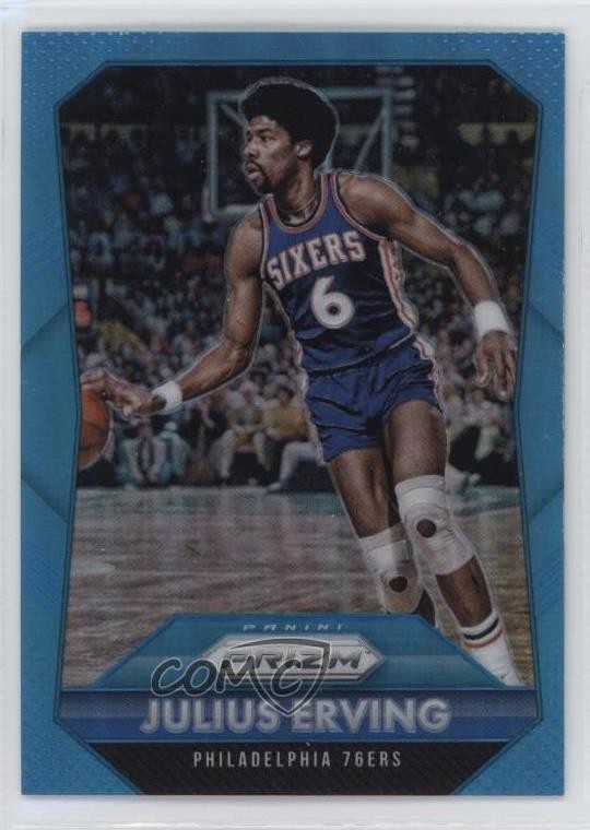 2015-16 Panini Prizm Light Blue Prizm /199 Julius Erving #288 HOF