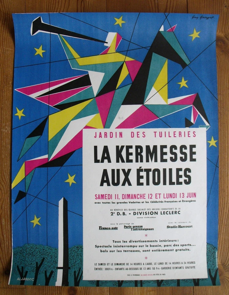 GUY GEORGET - La Kermesse aux Etoiles - Orig. d. 1950er Jahre