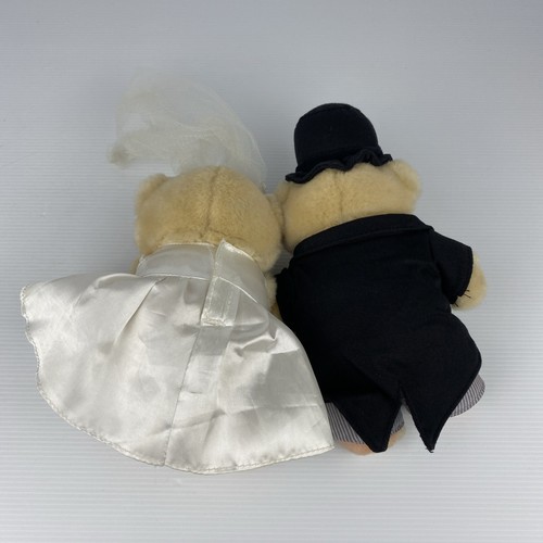 Hallmark Forever Friends Teddy Bear Plush Bride & Groom Andrew Brownsword 21cm - Picture 10 of 13