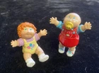1984 Cabbage Patch Kids Mini Figure Girl Vintage (lot of 2)