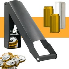 Wall Mounted Can Crusher Black - 8oz 12 oz 16oz Aluminum black