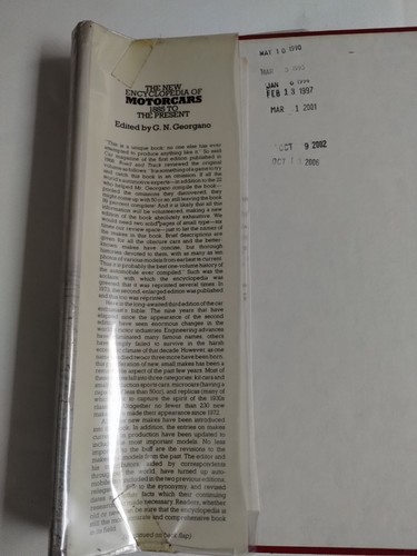 New Encyclopedia of Motorcars Hardcover 1885 to the Present Georgano 1982 VTG DJ - Picture 4 of 22