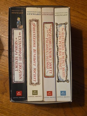 The Mysterious Benedict Society by Trenton Lee Stuart (2012, Boxed Set of 4)