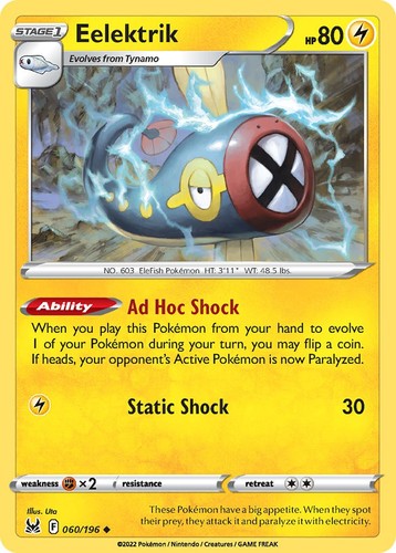 Lightning Type Pokemon, Pokemon Cards, Pokemon TCG, Variety Listing 1 - Bild 66 von 184