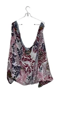 Anthropologie Women's Top Larissa Kimono Cocoon Shawl Wrap Boho Floral One Size