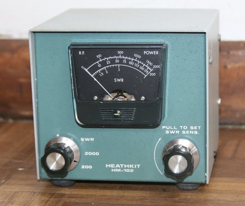Heathkit HM-102 RF SWR Wattmeter – 200 and 2000 Watt – Tested & Working
