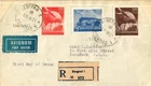 Dr Jim Stamps Yugoslavia Fdc U.P.U. 75Th Anniversary 3V Set Registered Airmail